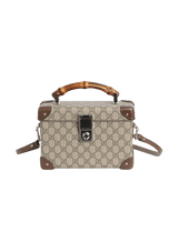 GG SUPREME BAMBOO GLOBE-TROTTER VANITY CASE