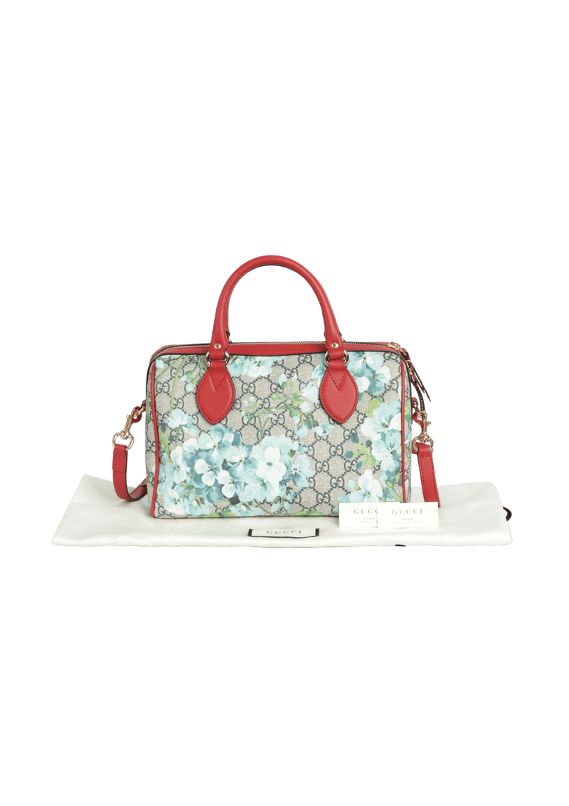 GG SUPREME BLOOMS SMALL BOSTON BAG