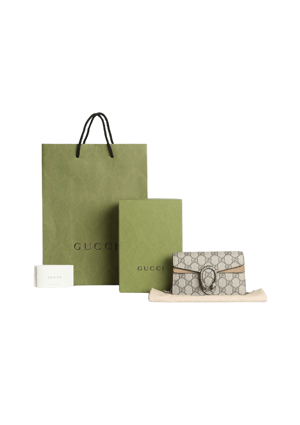 BOLSA GUCCI GG SUPREME DIONYSUS SUPER MINI BEGE ORIGINAL – Gringa