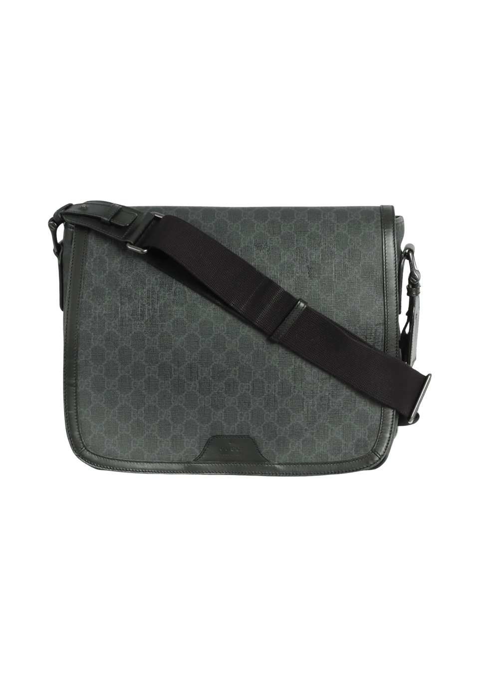 BOLSA GUCCI GG SUPREME FLAP MESSENGER CINZA ORIGINAL – Gringa