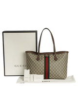 GG SUPREME MEDIUM OPHIDIA SHOPPING BAG