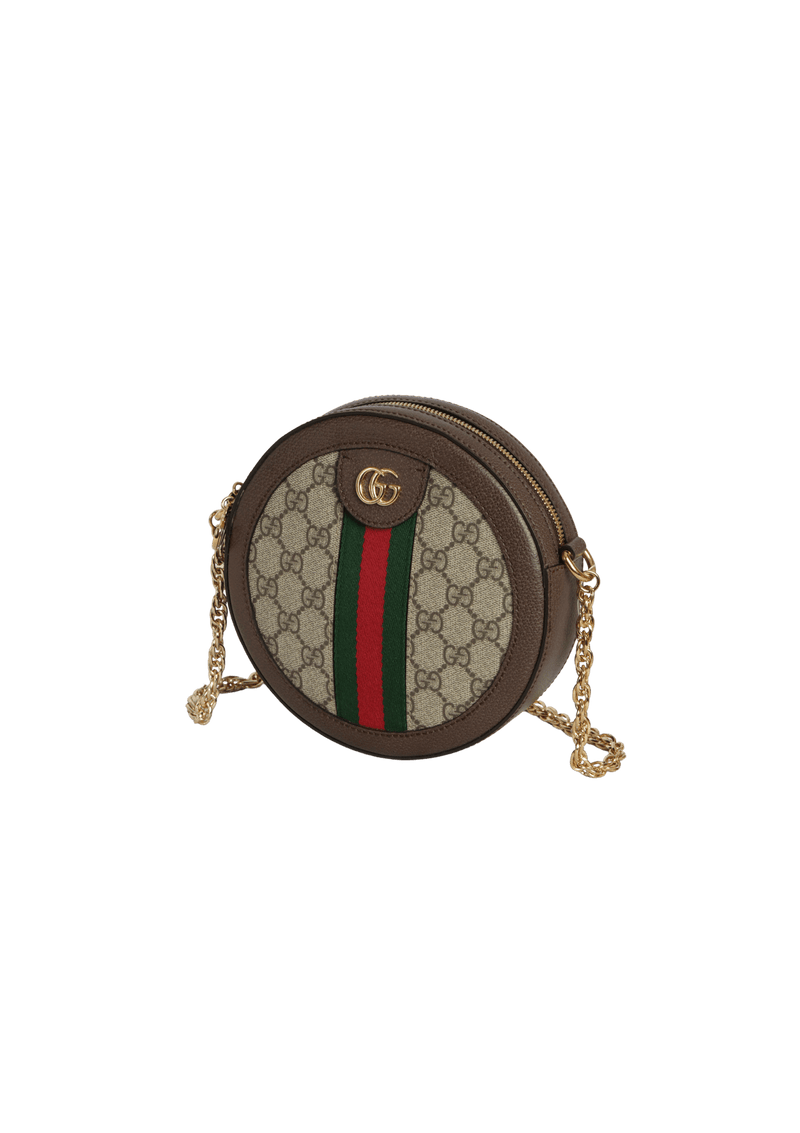 GG SUPREME OPHIDIA MINI ROUND BAG