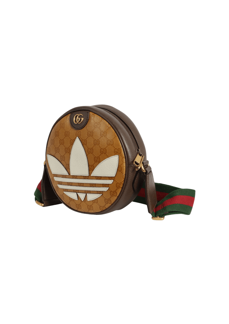 GUCCI X ADIDAS GG SUPREME OPHIDIA MINI ROUND BAG