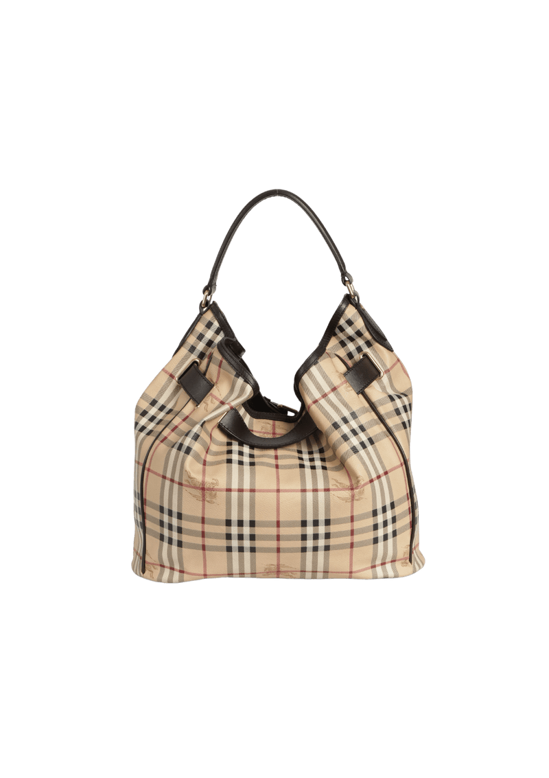 HAYMARKET CHECK BELTED HOBO