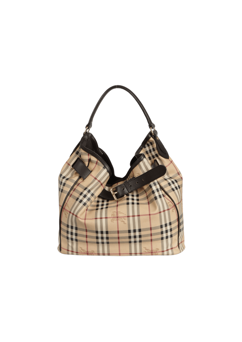 HAYMARKET CHECK BELTED HOBO