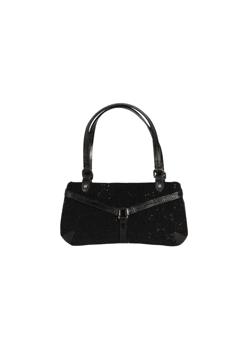 INTERLOCKING G LIZARD SHOULDER BAG