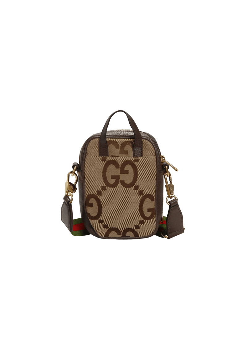 JUMBO GG DOUBLE ZIP MESSENGER