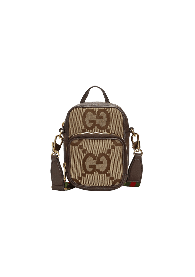 JUMBO GG DOUBLE ZIP MESSENGER