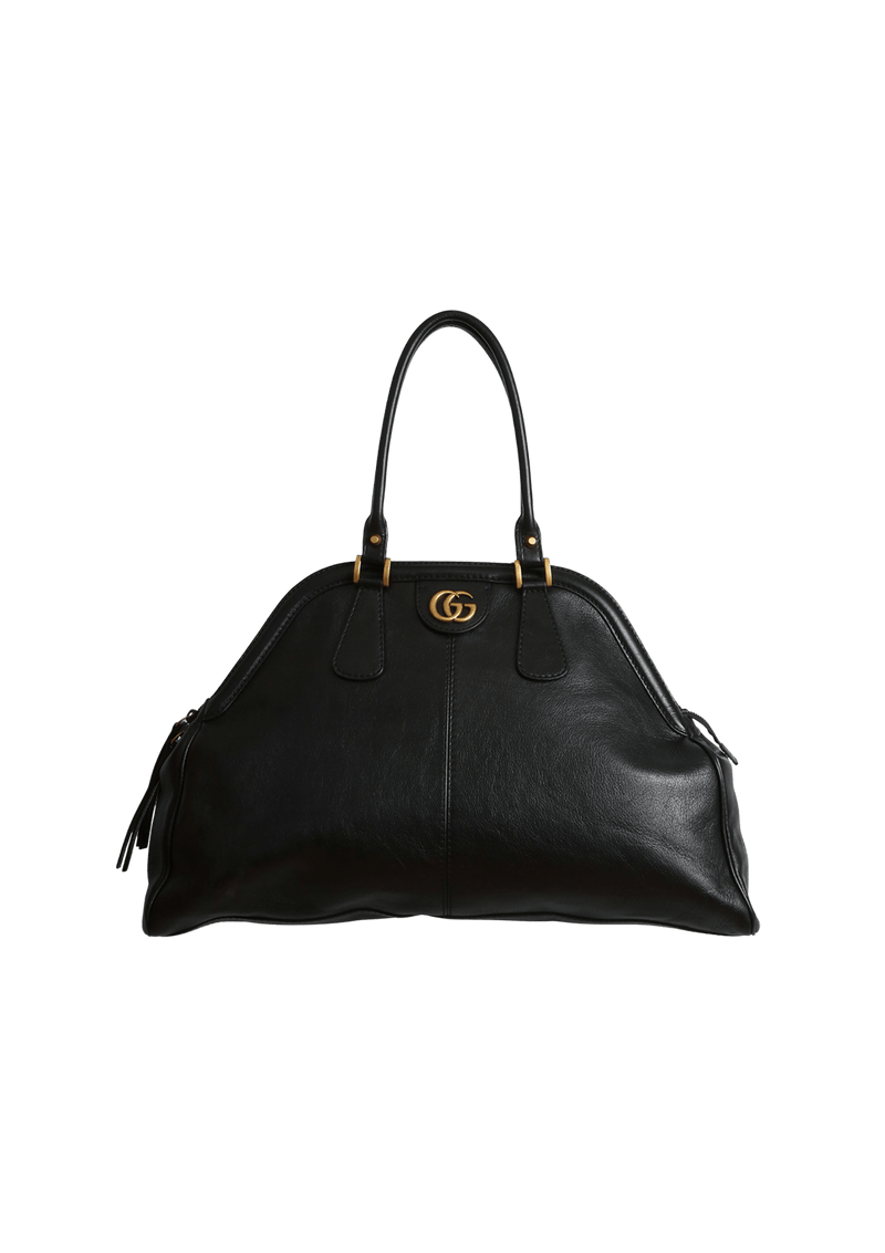 Large black gucci bag sales