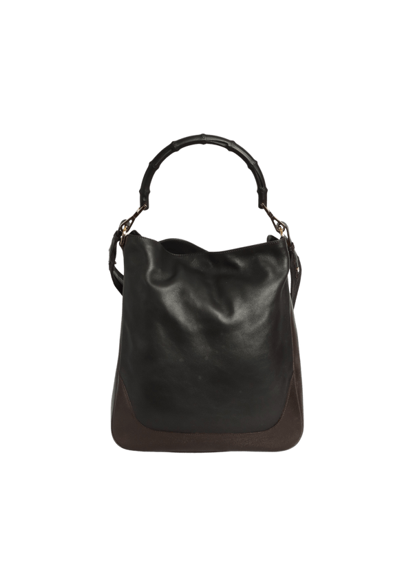 LEATHER BAMBOO HOBO