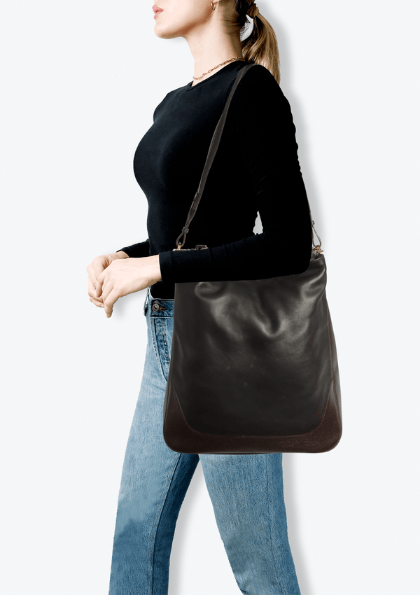 LEATHER BAMBOO HOBO
