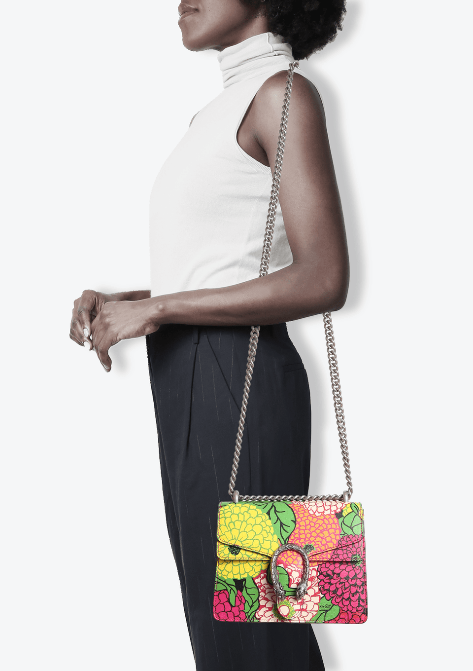 BOLSA GUCCI LEATHER DIONYSUS MINI X KEN SCOTT ESTAMPADO ORIGINAL