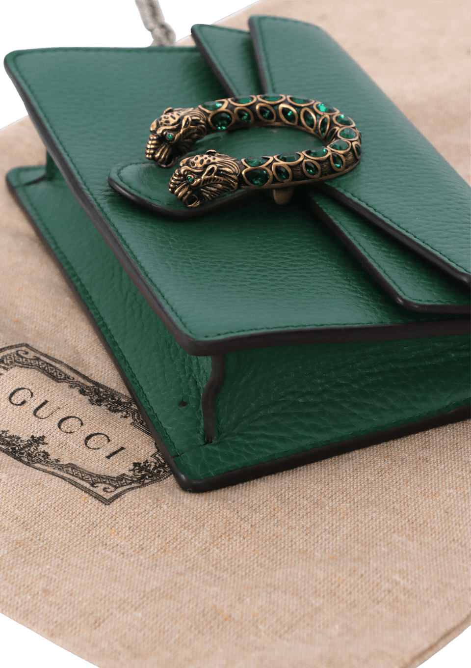 BOLSA GUCCI LEATHER DIONYSUS SUPER MINI VERDE ORIGINAL – Gringa