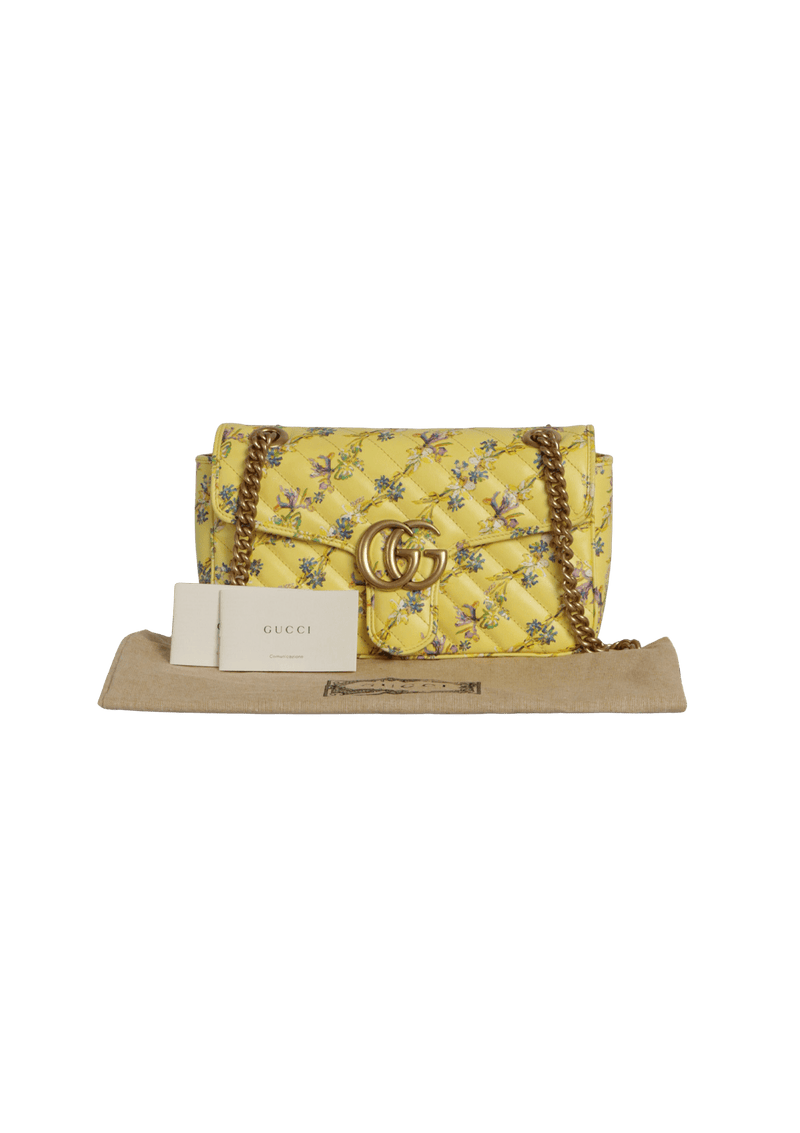 LIMITED EDITION GG MARMONT FLORAL SMALL BAG