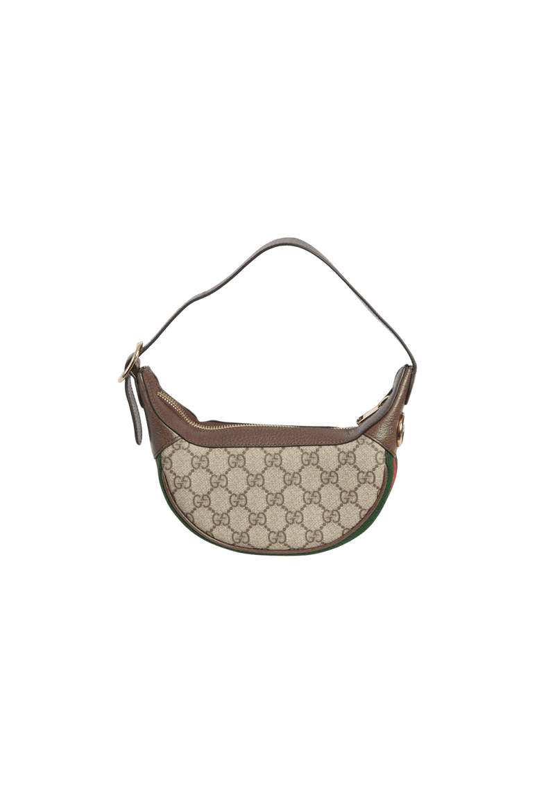 MINI GG SUPREME WEB HALF-MOON HOBO