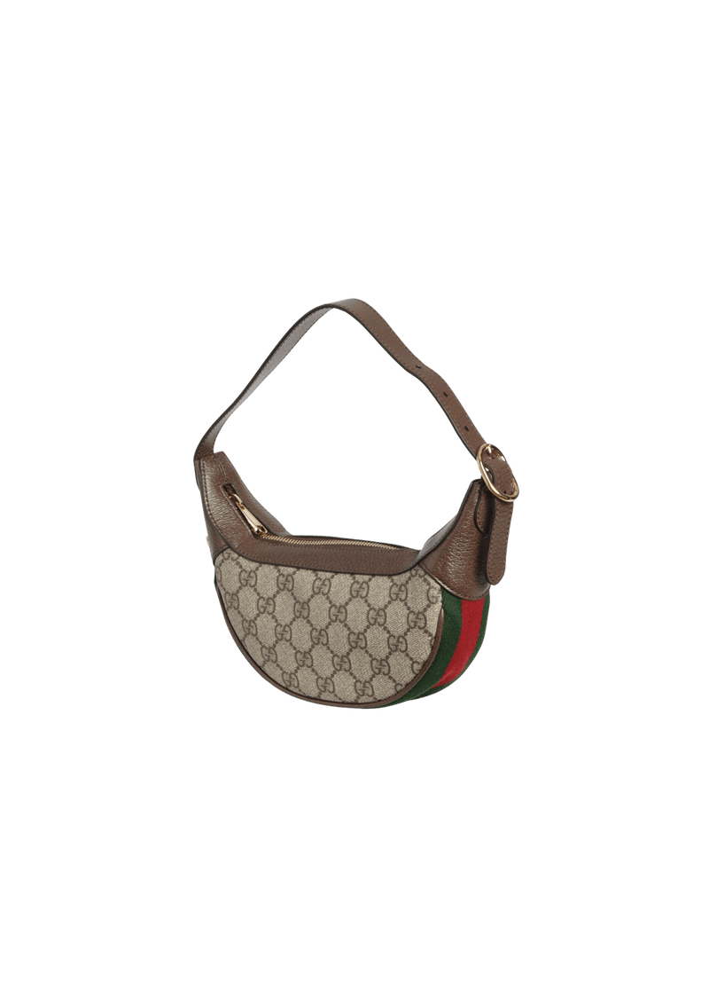 MINI GG SUPREME WEB HALF-MOON HOBO