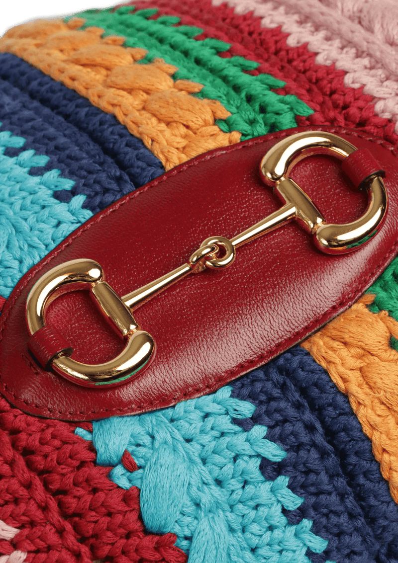 MULTICOLORED 1955 HORSEBIT CROCHET