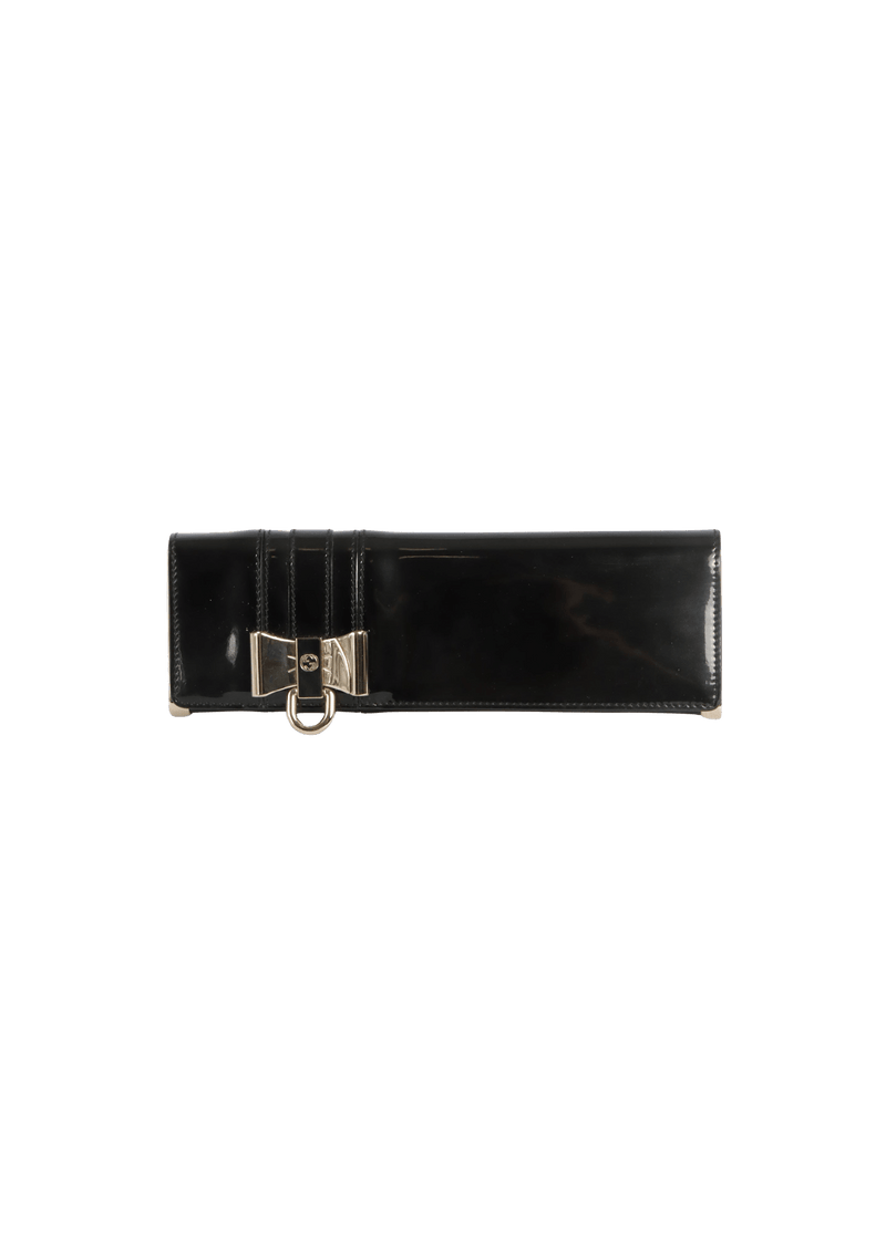 PATENT LEATHER CLUTCH