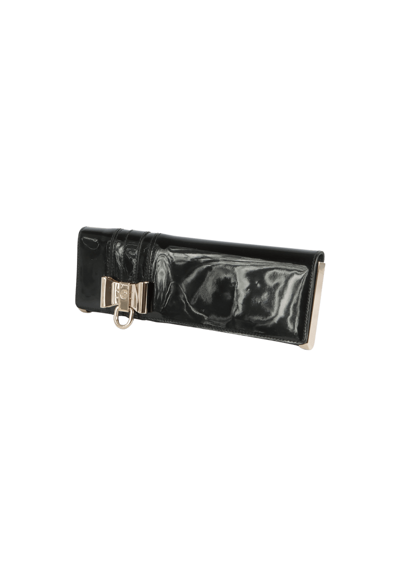 PATENT LEATHER CLUTCH