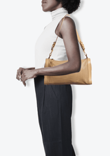 PERFORATED LEATHER SHOULDER BAG