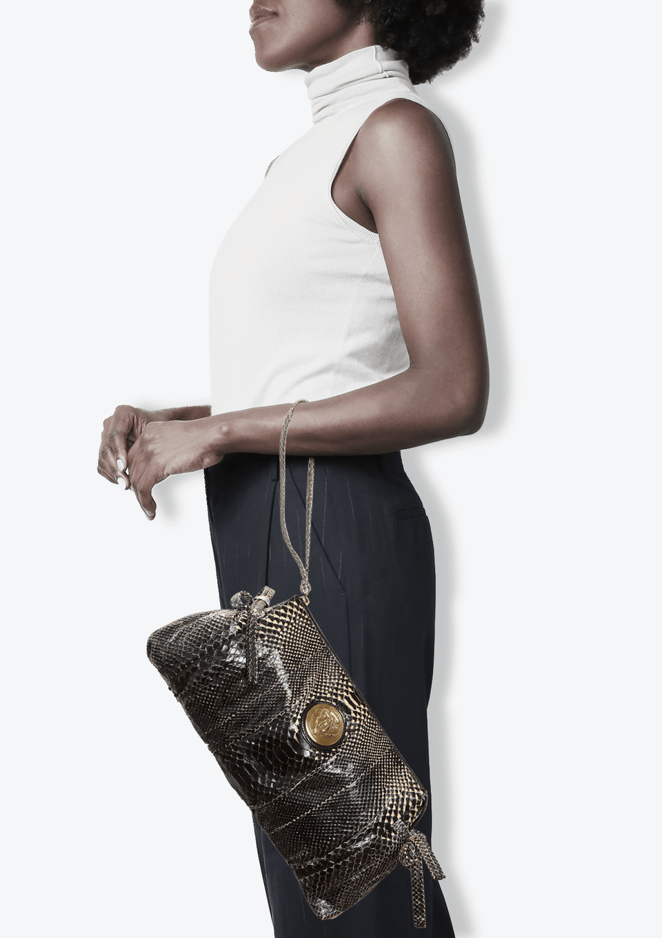 BOLSA GUCCI PYTHON HYSTERIA CLUTCH PRETA ORIGINAL – Gringa BOLSA GUCCI PYTHON HYSTERIA CLUTCH PRETA ORIGINAL – Gringa