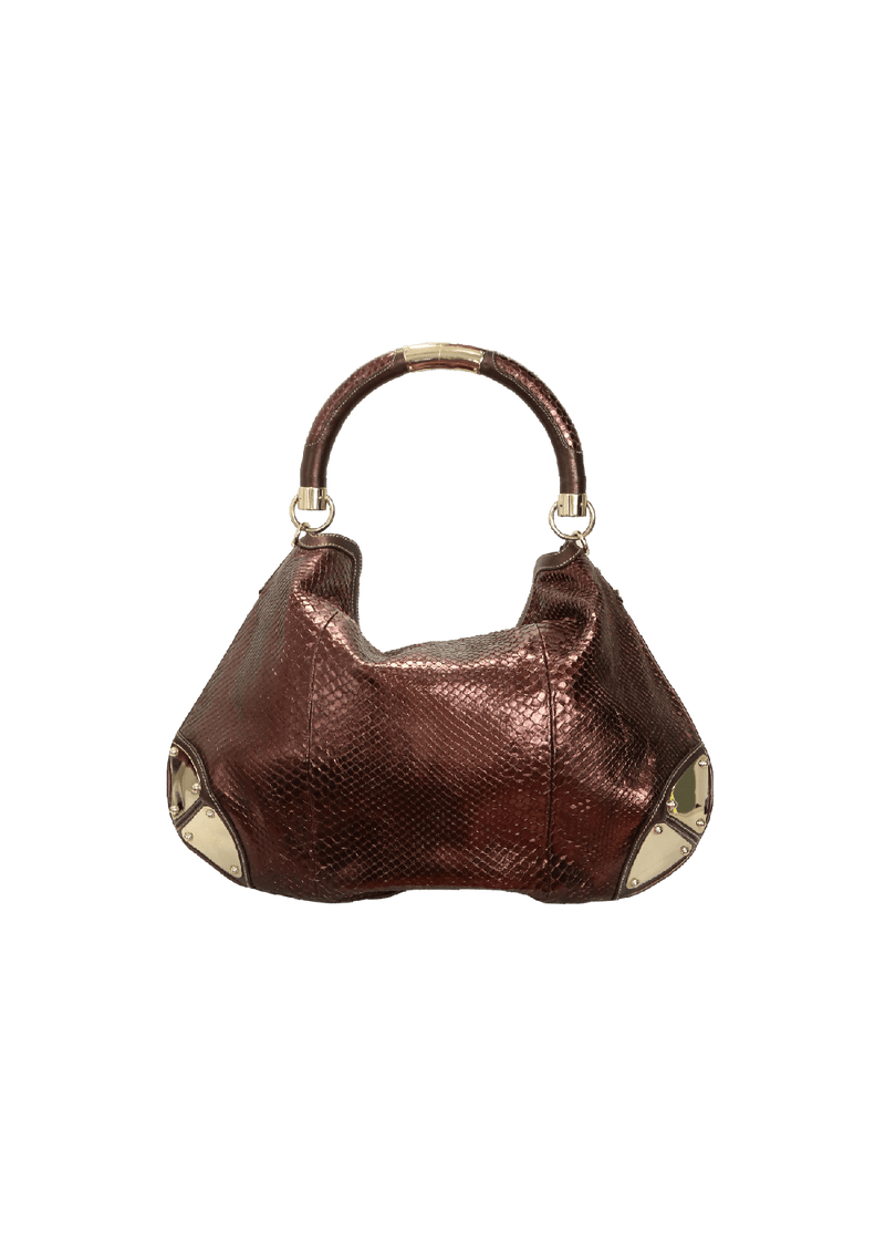 PYTHON LARGE INDY HOBO BAG