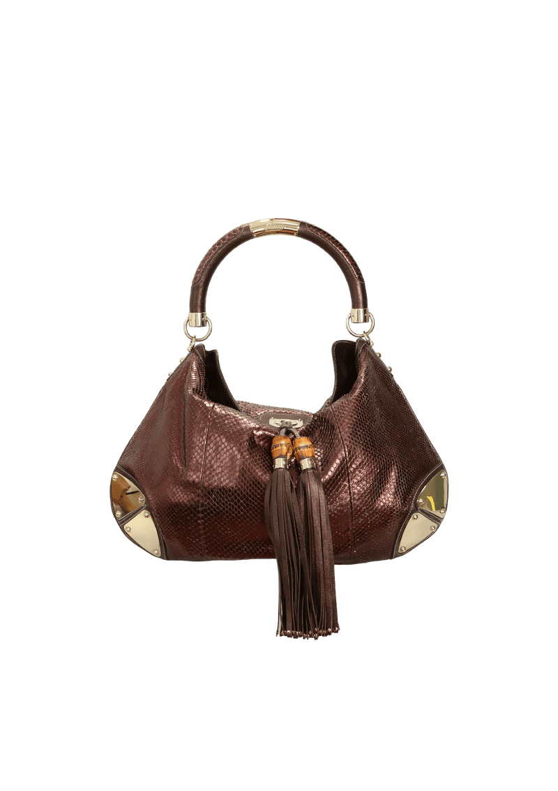 PYTHON LARGE INDY HOBO BAG