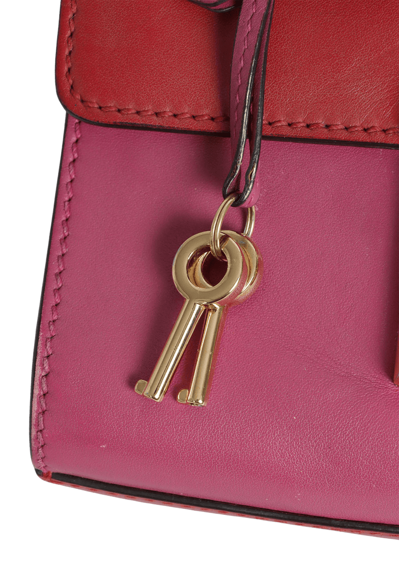 SMALL BICOLOR PADLOCK BAG