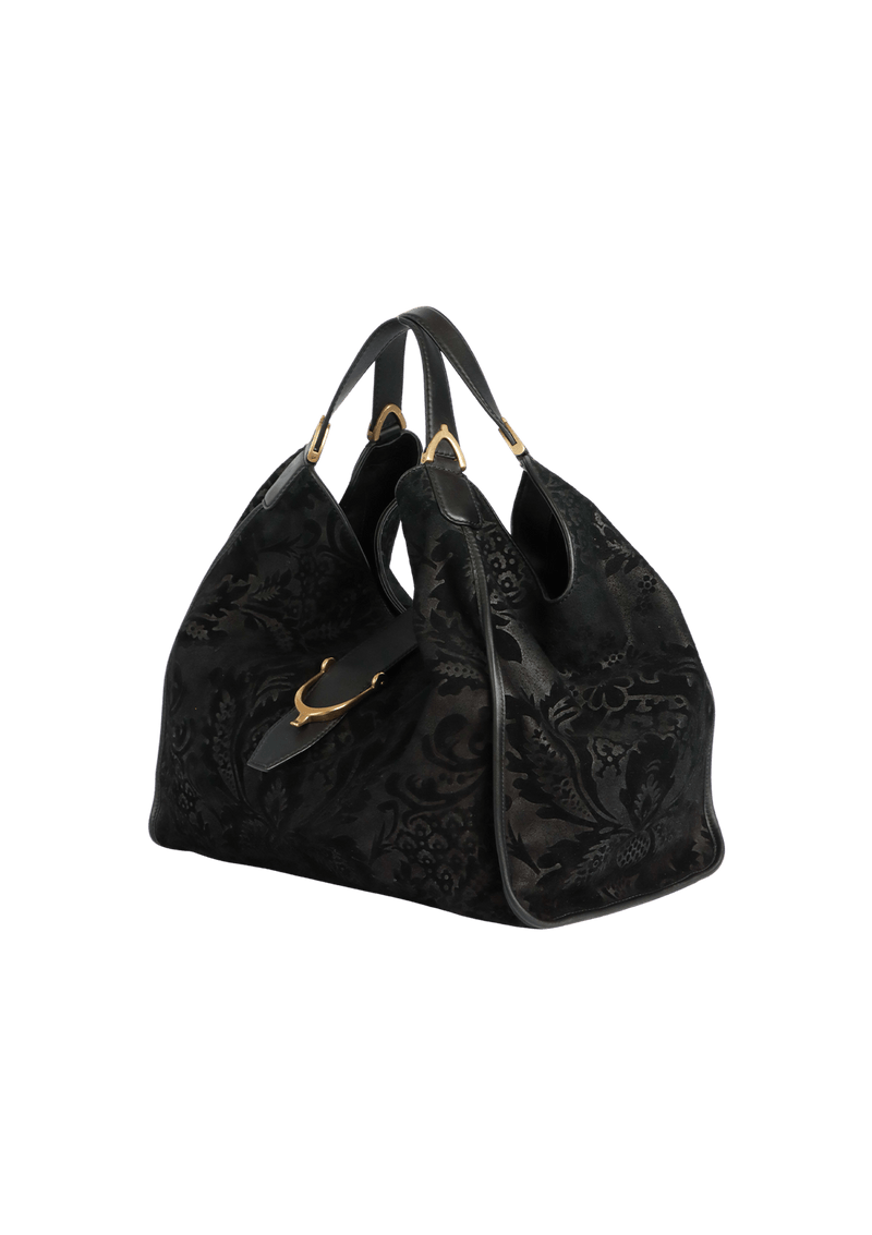 SOFT STIRRUP BROCADE TOTE