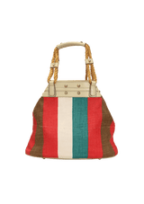 STRIPED ROPE TOTE
