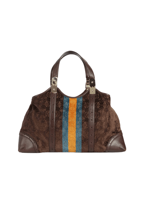 VINTAGE VELVET HORSEBIT BAG