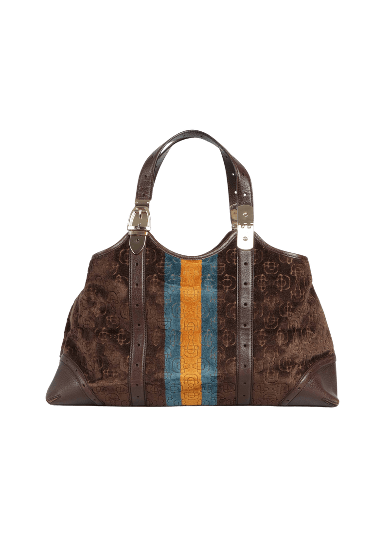 VINTAGE VELVET HORSEBIT BAG