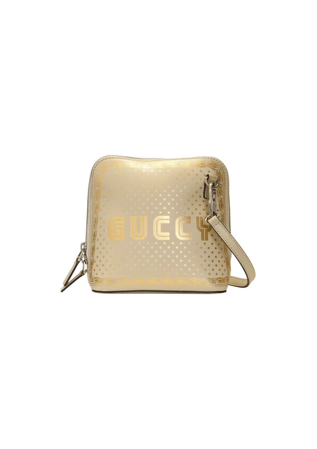 【used】GUCCI ミニポーチ BOLSA GUCCI X SEGA GUCCY STARS MINI DOME BAG OFF WHITE ORIGINAL