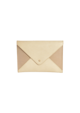 LEATHER ENVELOPE CLUTCH