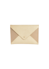 LEATHER ENVELOPE CLUTCH