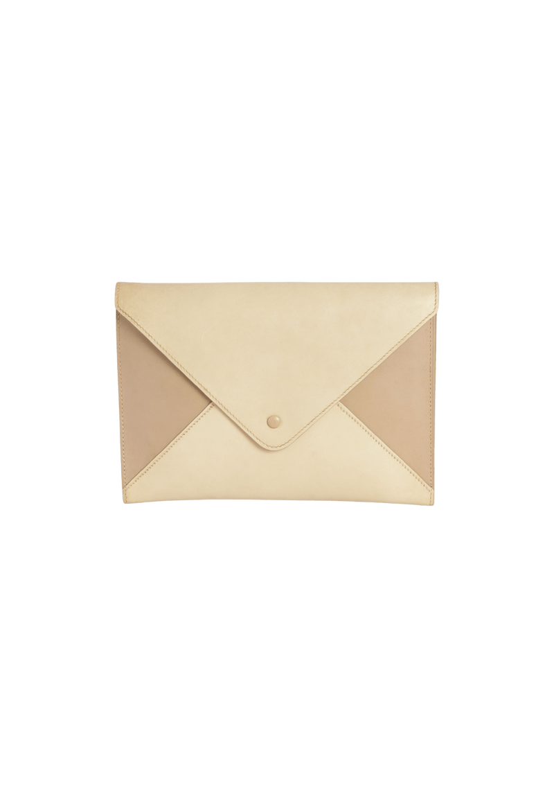 LEATHER ENVELOPE CLUTCH