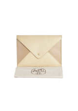 LEATHER ENVELOPE CLUTCH