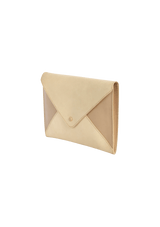 LEATHER ENVELOPE CLUTCH