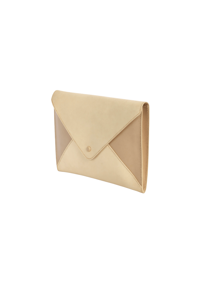 LEATHER ENVELOPE CLUTCH