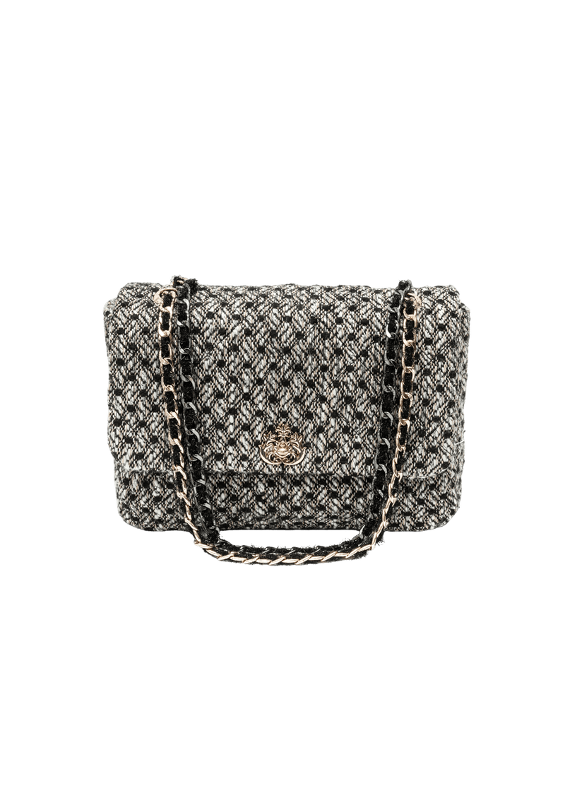 BOLSA CLASSICA EM TWEED