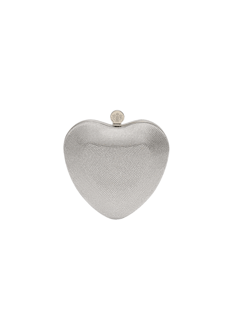 BOLSA CLUTCH EM CRISTAIS HEART