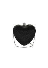 BOLSA CLUTCH EM CRISTAIS HEART