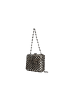 BOLSA CLUTCH METAL TRAMA COM BORBOLETAS EM CRISTAIS
