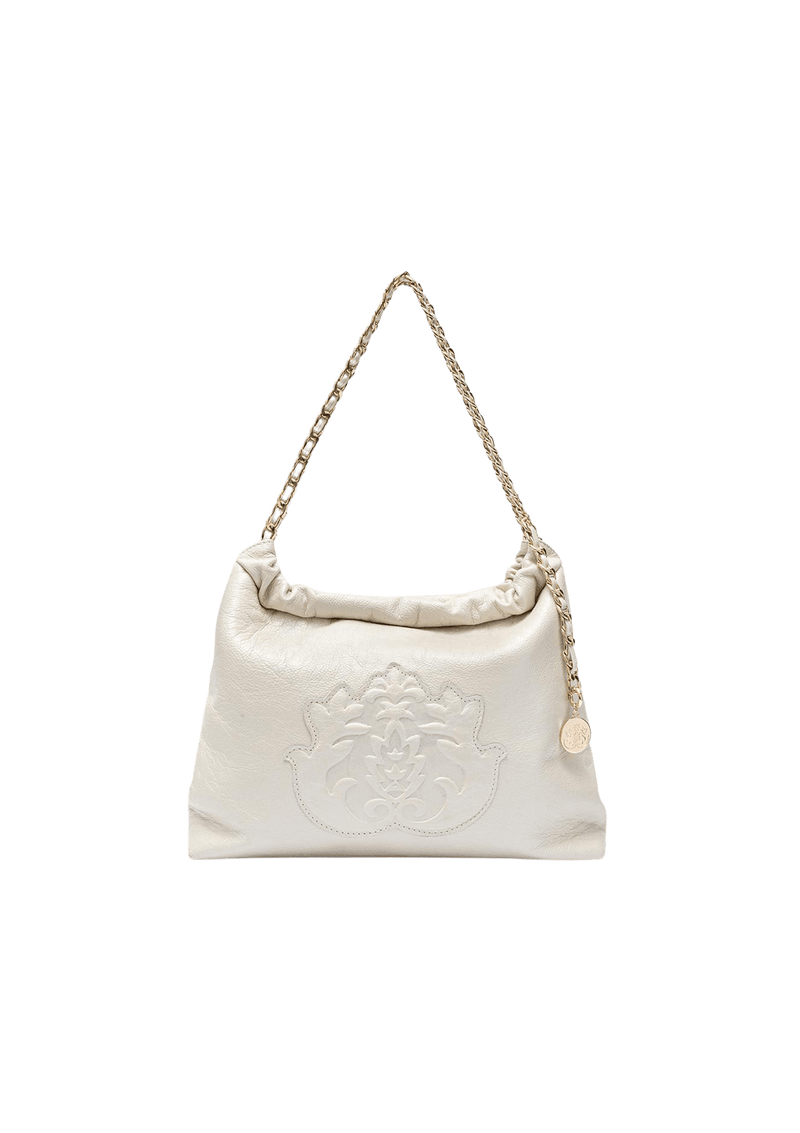 BOLSA DAYSE HOBO EM COURO METALIZADO