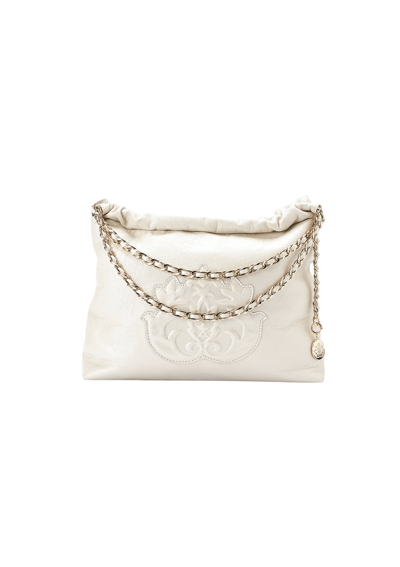 BOLSA DAYSE HOBO EM COURO METALIZADO