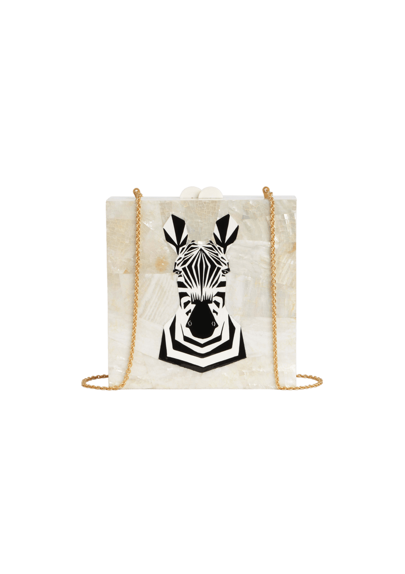 CLUTCH EM MADREPÉROLA ZEBRA