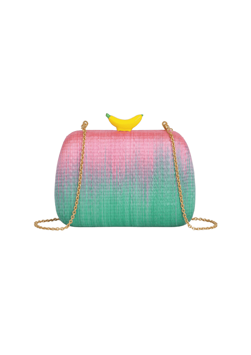 CLUTCH RAFFIA BANANA