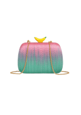 CLUTCH RAFFIA BANANA