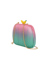 CLUTCH RAFFIA BANANA