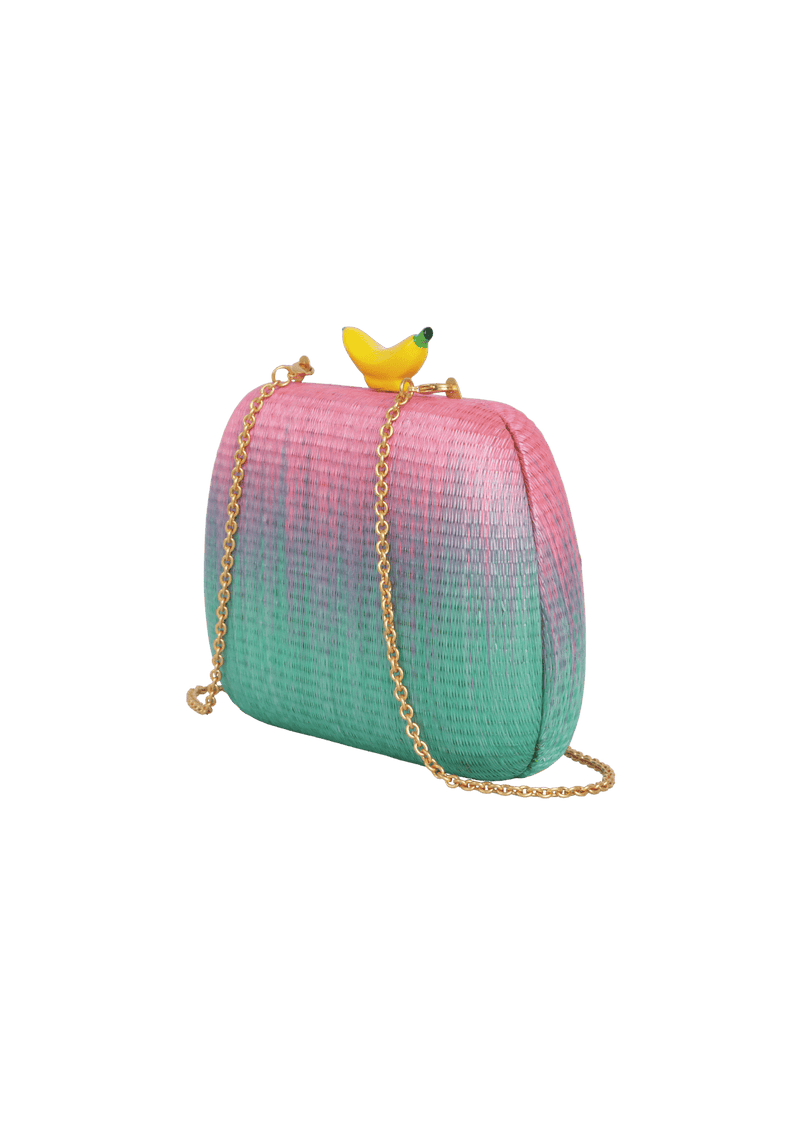 CLUTCH RAFFIA BANANA